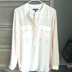 Banana Republic silk shirt light pink